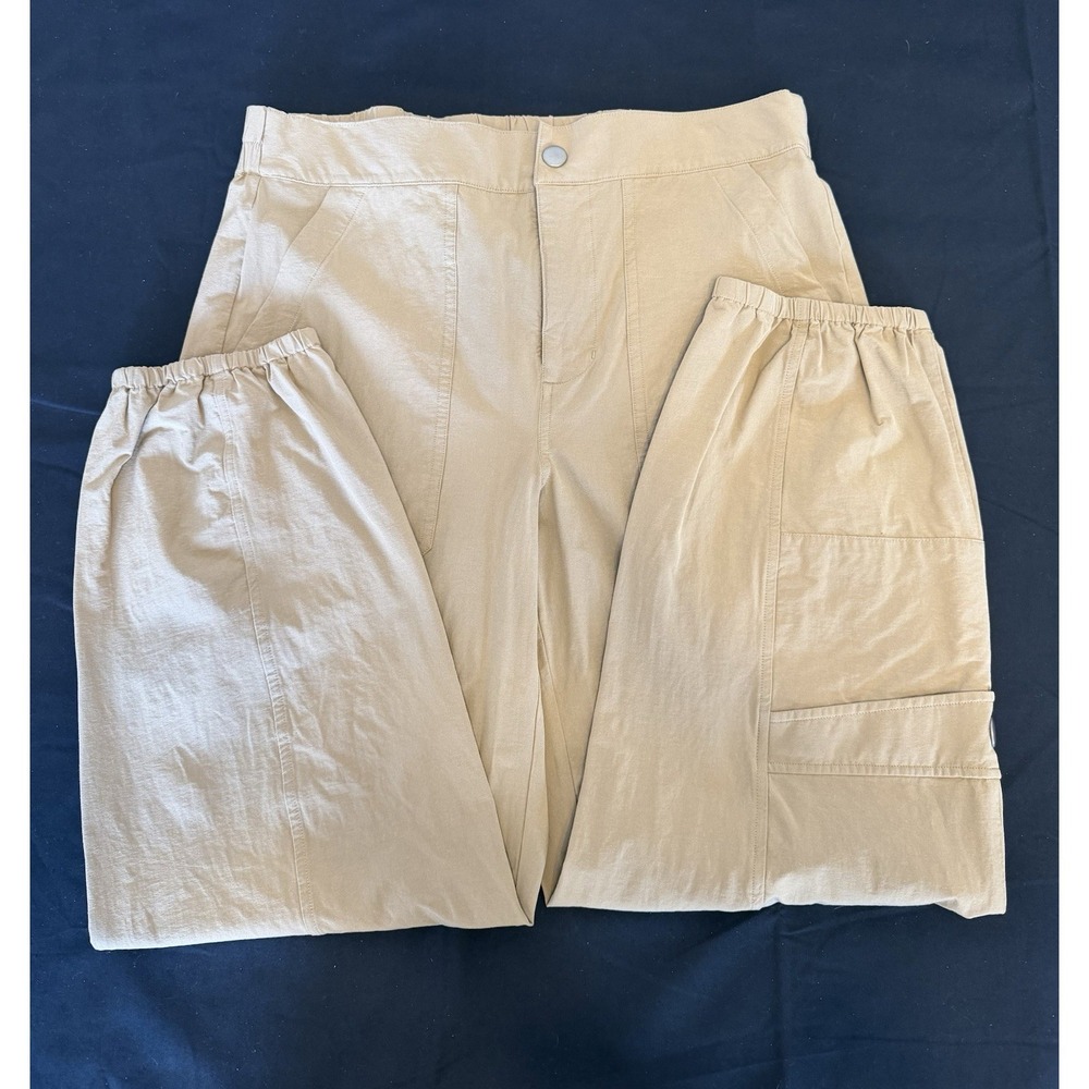 Tan Cargo Joggers CAbi Galaxy 6480 Athleisure Streetwear Gorpcore Utility Size M
